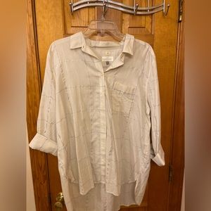 White LOFT blouse